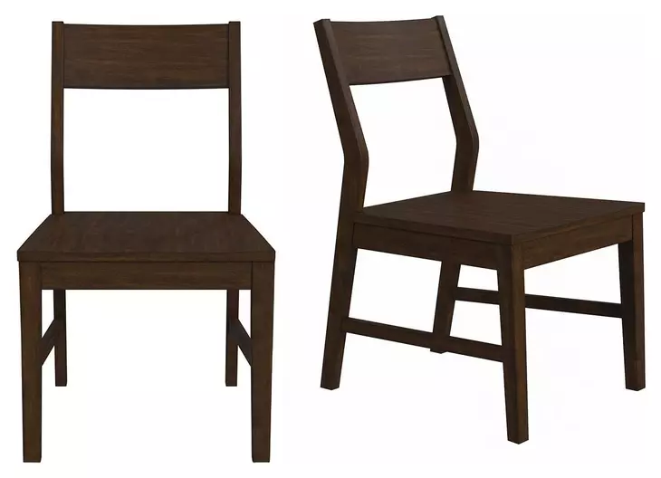 Berkeley Coffee Wooden Side Chair Set of 2