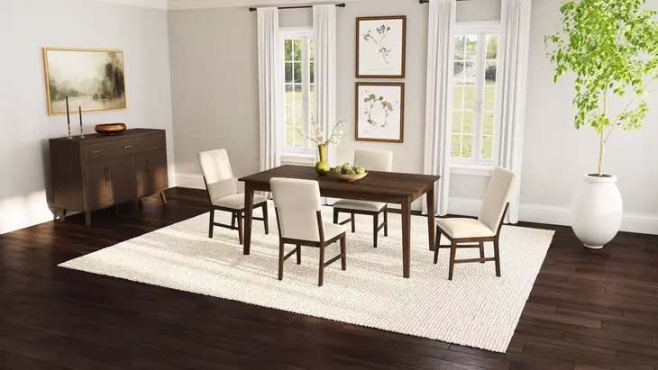 Berkeley Coffee Extendable Rectangular Dining Room Set