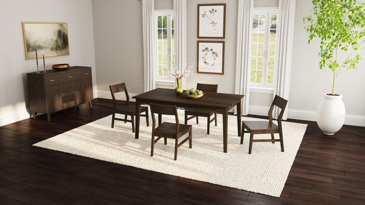 Berkeley Coffee Splatback Side Chair Set of 2