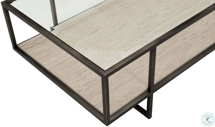 Harlow Bronze Metal Rectangular Cocktail Table
