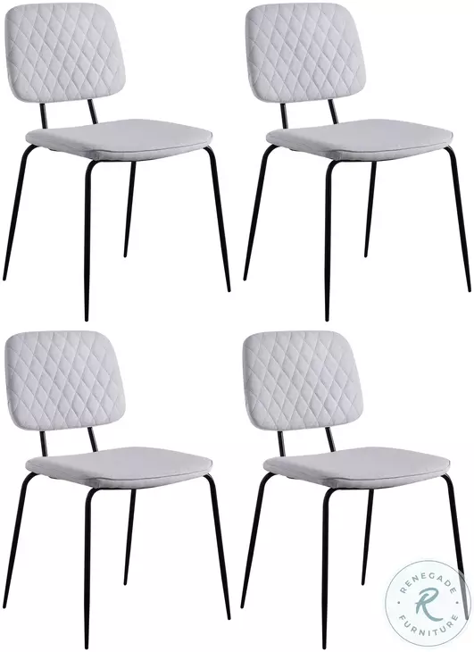 Bertha Gray Side Chair Set of 4