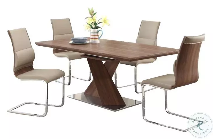 Bethany Walnut Extendable Dining Table