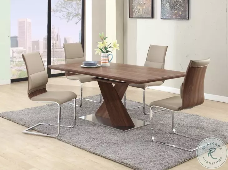 Bethany Walnut Extendable Dining Table