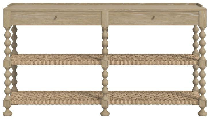 Haven Sun Oak Rectangular Console Table