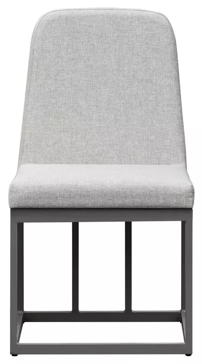 Nash Outdoor Dining Gray Upholstered Outdoor Side Chair Set of 2