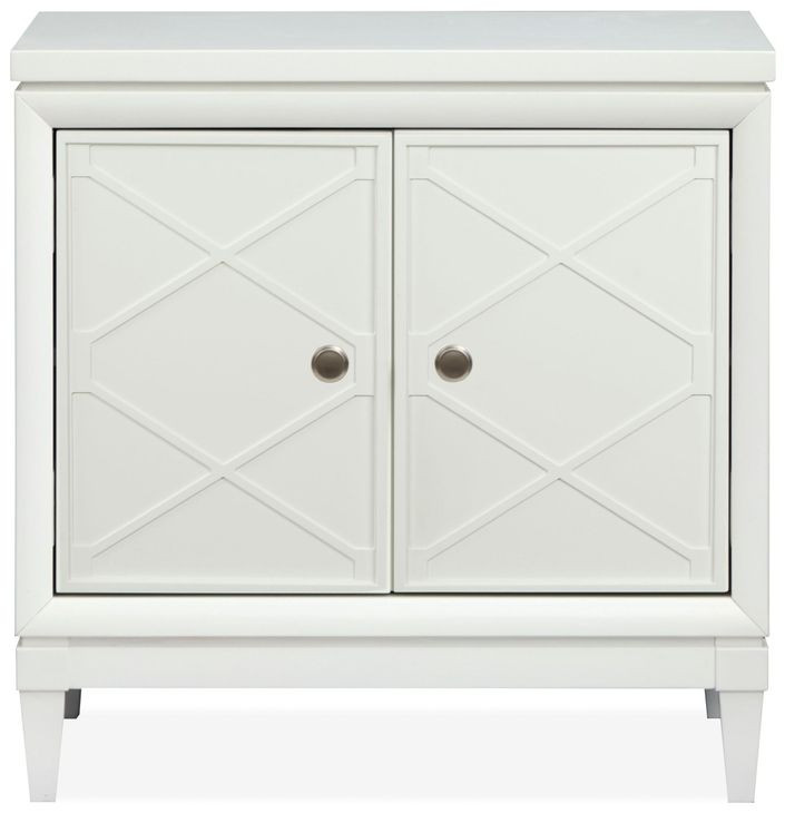 Springhouse Whisper White 2 Door Nightstand with USB Charging