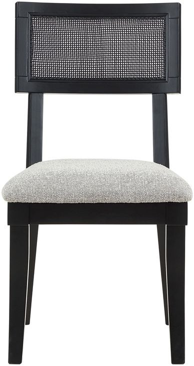 Colvin Black Cane Side Chair Set of 2