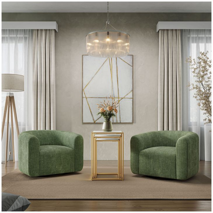 Biggs Forest Swivel Accent Chair