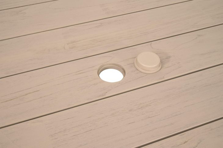 Big Sur Washed Ever Teak Outdoor 94" Rectangular Dining Table