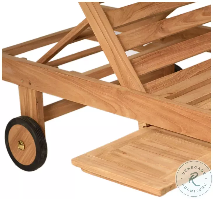 And Natural Outdoor Chaise