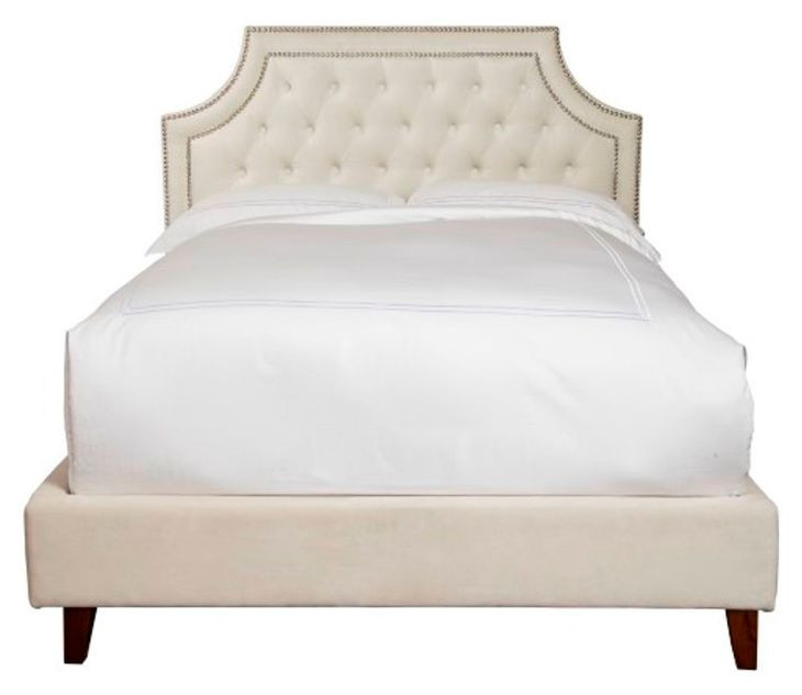 Jasmine Champagne Natural California King Upholstered Panel Bed