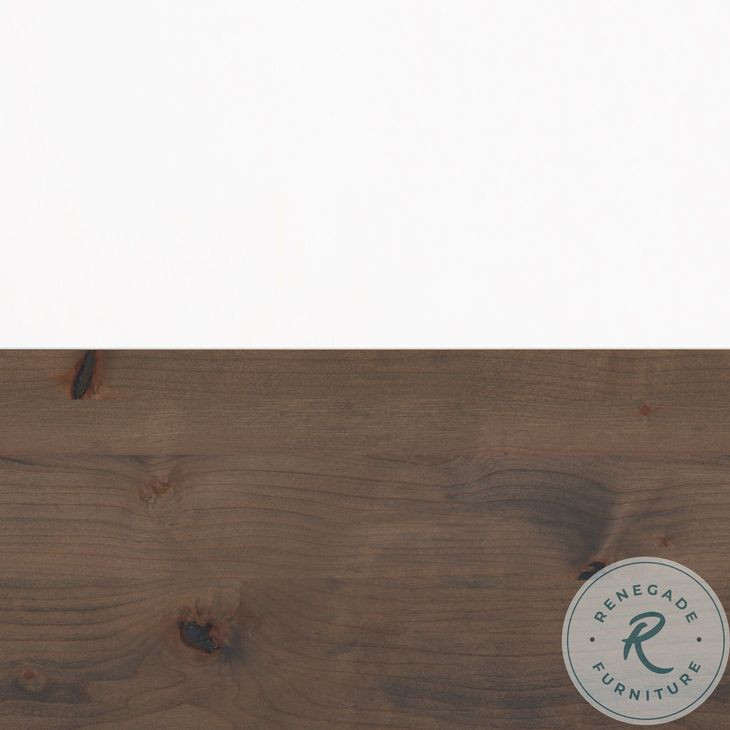 Nora Modular Jasmine White And Barnwood 2 Door Cabinet