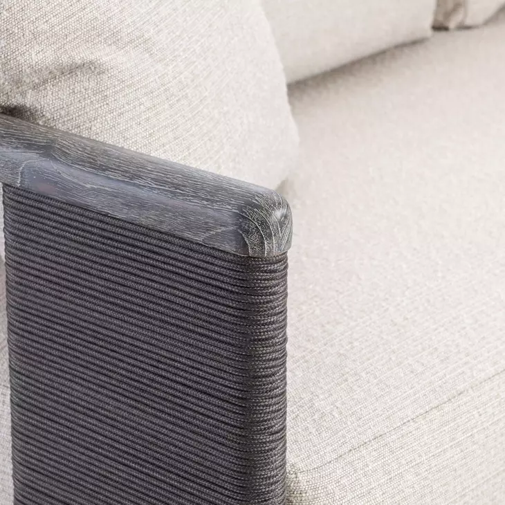 Andros Beige 75" Outdoor Sofa