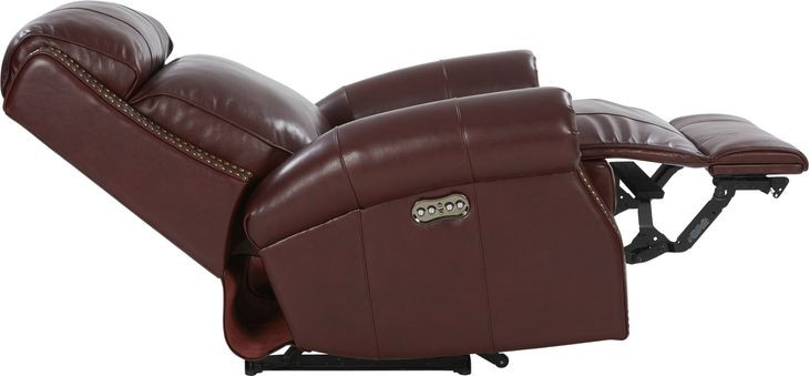 Blair Marisol Cabernet Leather Big & Tall Power Recliner with