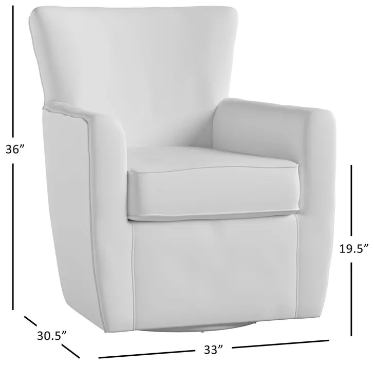 Blakely Blue Stripe Accent Chair