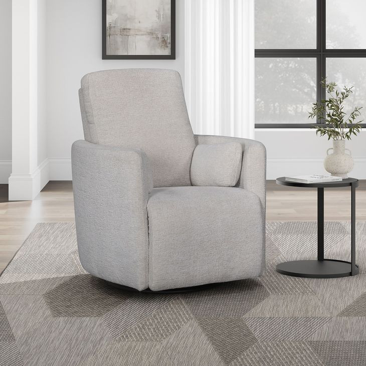 Trenton Mascarpone Manual Swivel Glider Recliner with Pillows