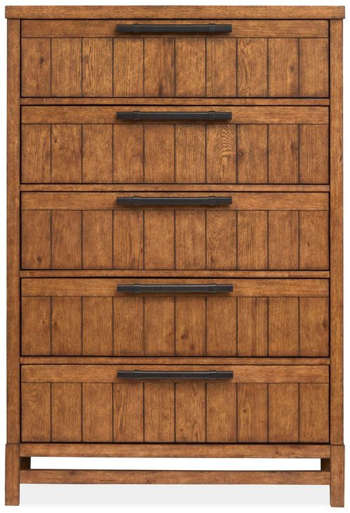 Everpine Honey Wheat 5 Drawer Chest