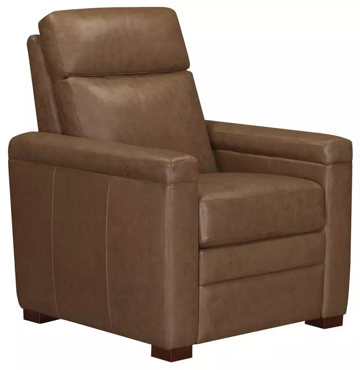 Fortmere Renaissance Tobacco Leather Manual Pushback Recliner