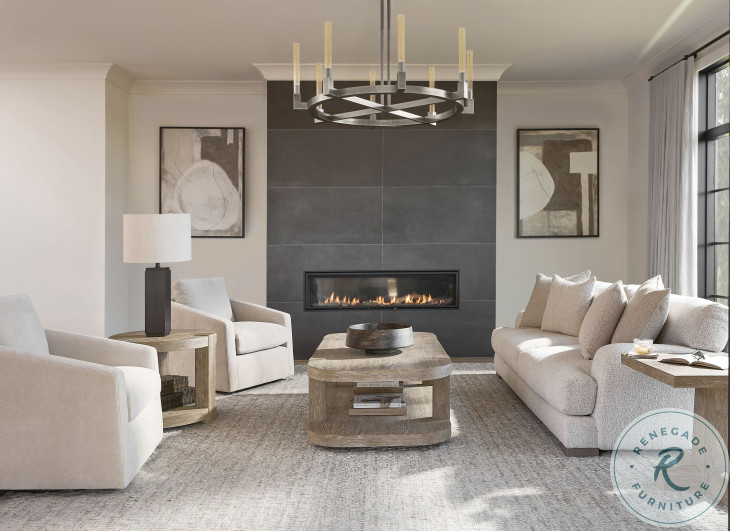 Tribeca Aurum Rectangular Cocktail Table with Storage Shelf