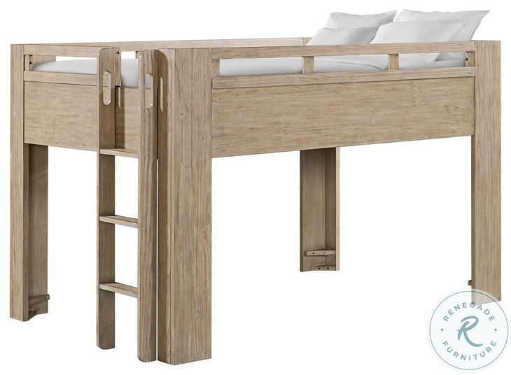 Bello Sandstone Full Low Loft Bed
