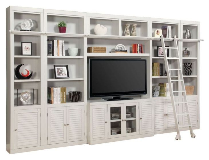 Boca Cottage White 7 Piece Entertainment Wall