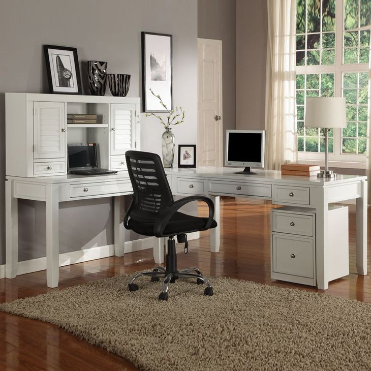 Boca Cottage White 48" Writing Desk