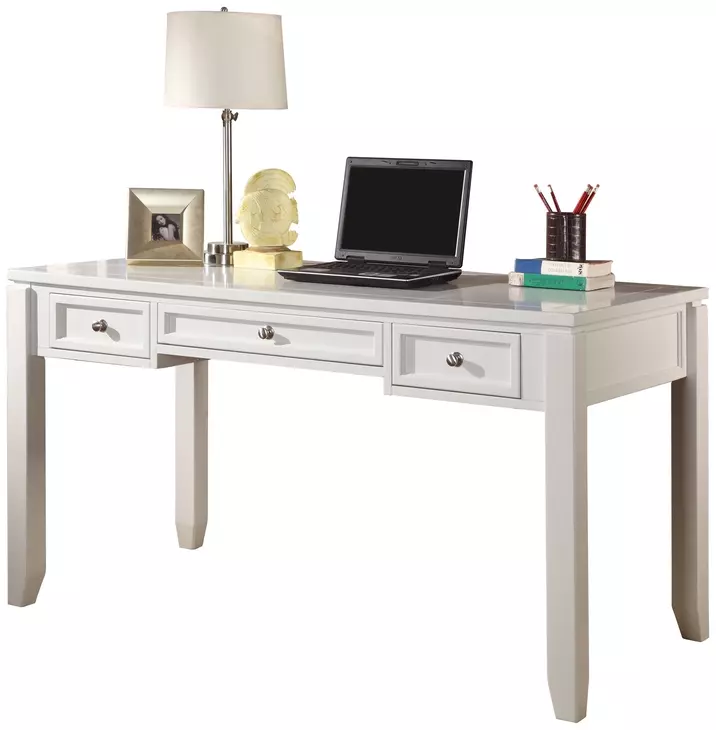 Boca Cottage White 57" Writing Desk