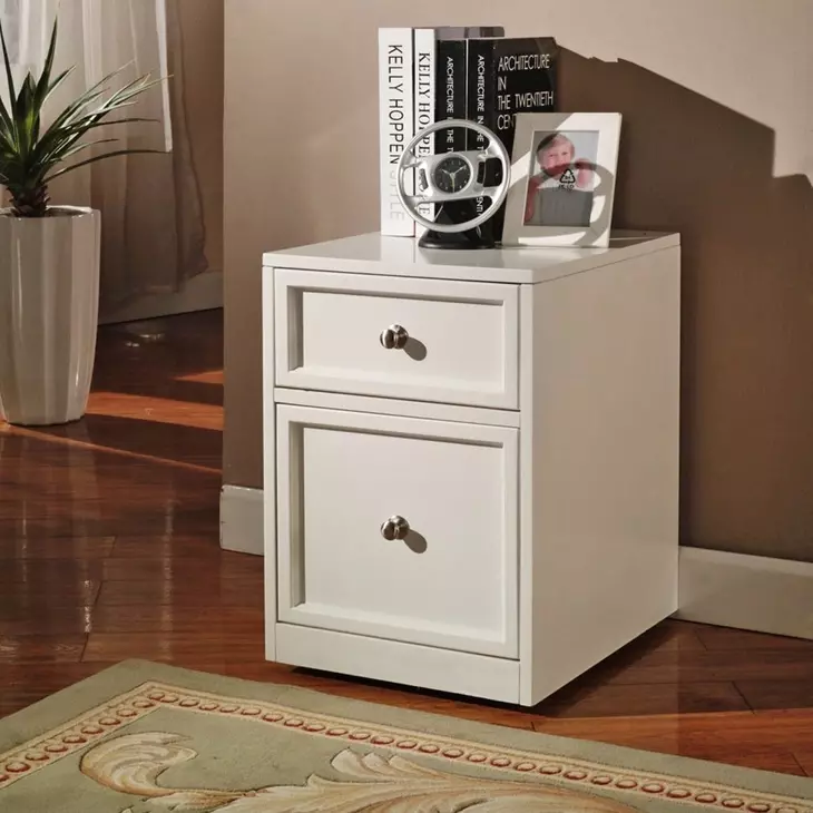 Boca Cottage White Rolling File