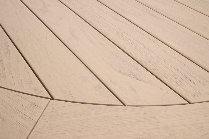 Boca Washed Ever Teak Outdoor 63" Round Dining Table