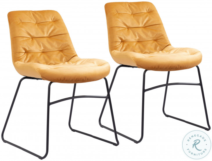 Tammy Yellow Dining Chair Set Of 2 From Zuo Coleman Furniture