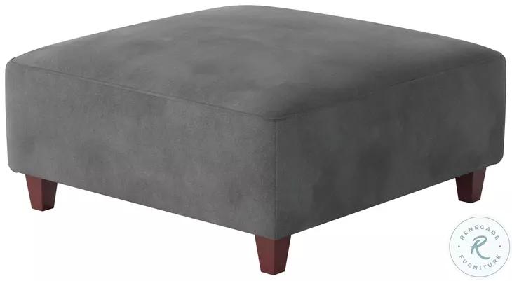 Bella Asphalt Square Cocktail Ottoman
