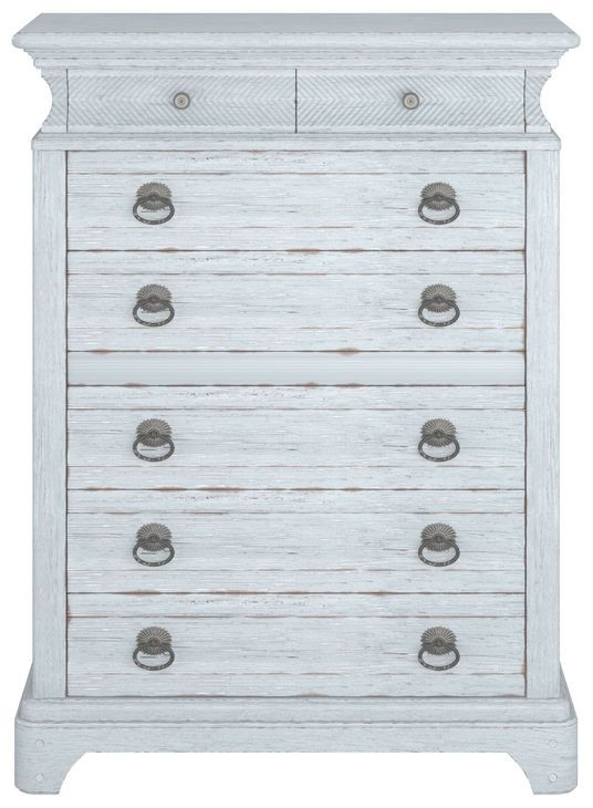 Summer Creek Blue 8 Drawer Chest