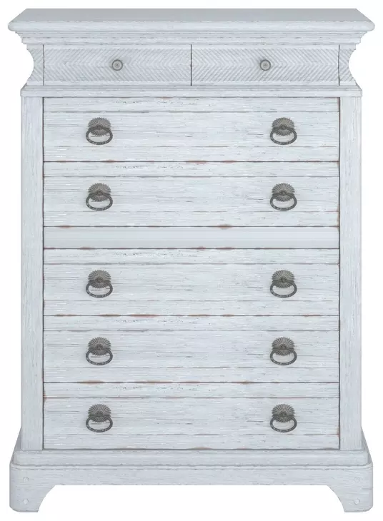 Summer Creek Blue 8 Drawer Chest
