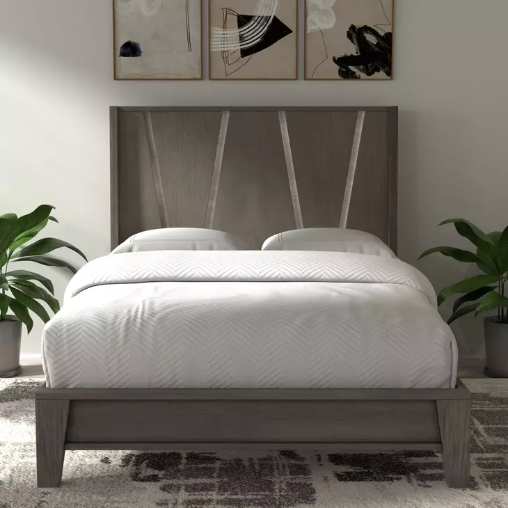 Pure Modern Moonstone Queen Panel Bed