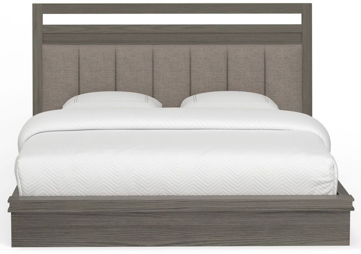Pure Modern Moonstone Performance Fabric Queen Platform Bed