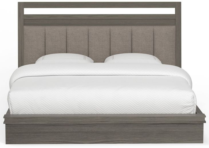 Pure Modern Moonstone Performance Fabric King Platform Bed