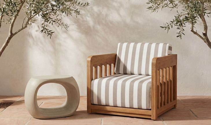 Albers Cream Outdoor Stool