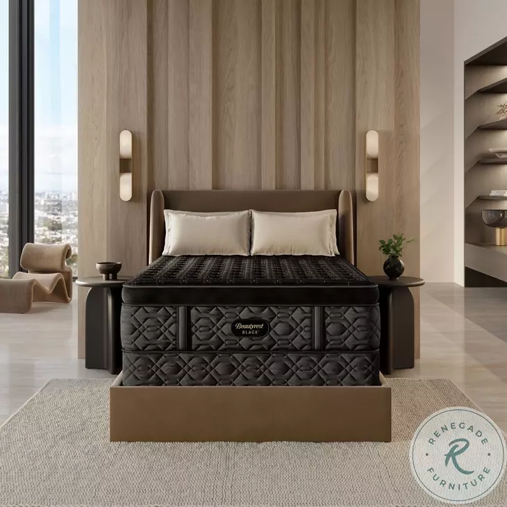 BRB 24 Series 4 Black Firm Summit Pillow Top Hybrid California King Size Mattress
