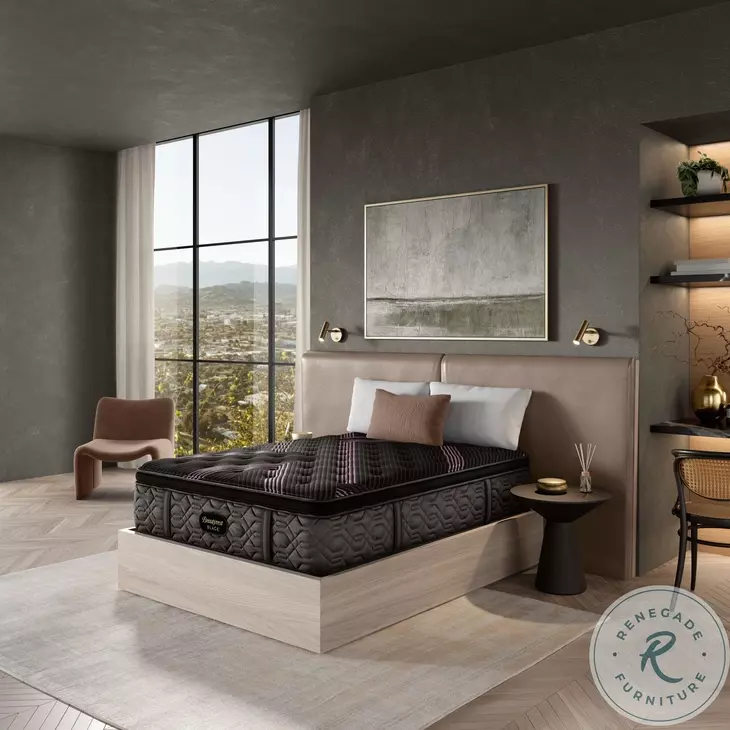 BRB 24 Series 2 Black Medium Pillow Top Hybrid Queen Size Mattress