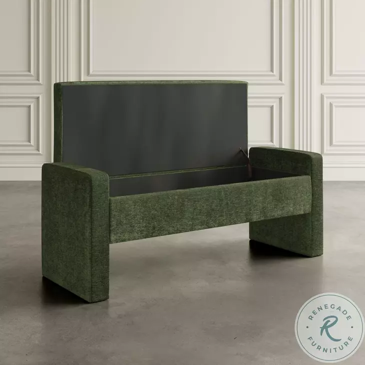 Braun Forest Upholstered Storage Bench