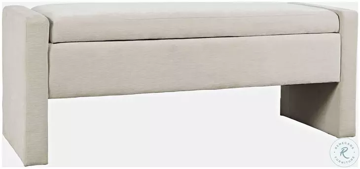 Braun Natural Storage Upholstered Bench