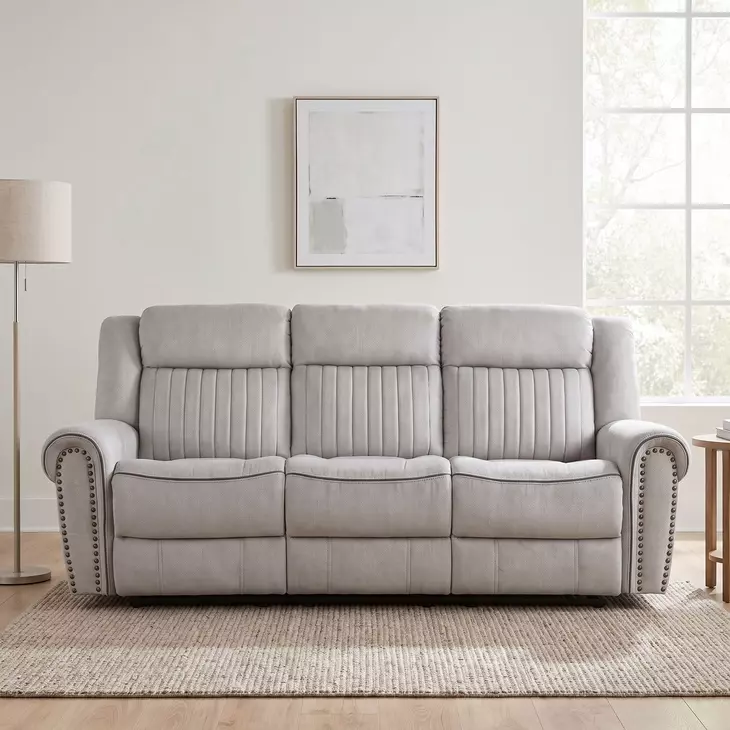 Brennen Mist Double 89" Reclining Sofa