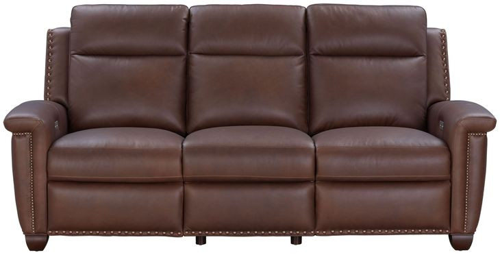Briar Clifton Chocolate Leather 86" Power Reclining Living Room Set with Power Headrests