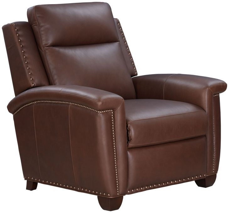 Briar Clifton Chocolate Leather Power Recliner with Power Headrest