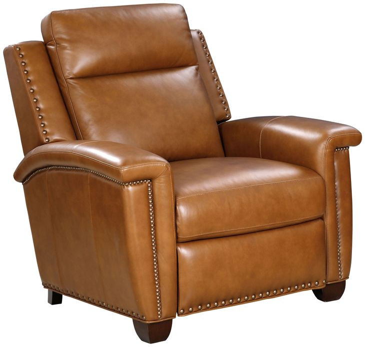 Briar Elwood Saddle Leather Power Recliner with Power Headrest