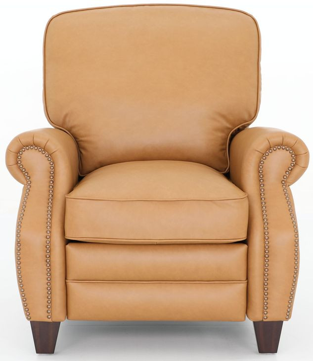 Briarwood Santa Fe Brandy Leather Push Thru The Arms Recliner