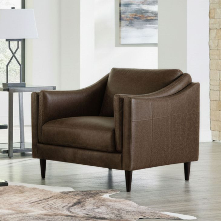 Brighton Bomber Tan Leather Living Room Chair