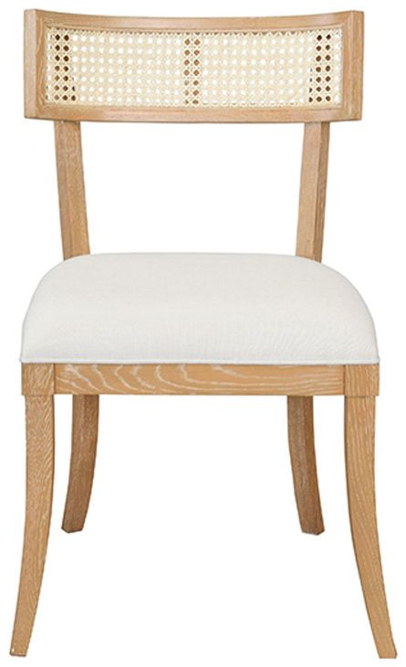 Britta Cerused Oak Performance Fabric Dining Chair