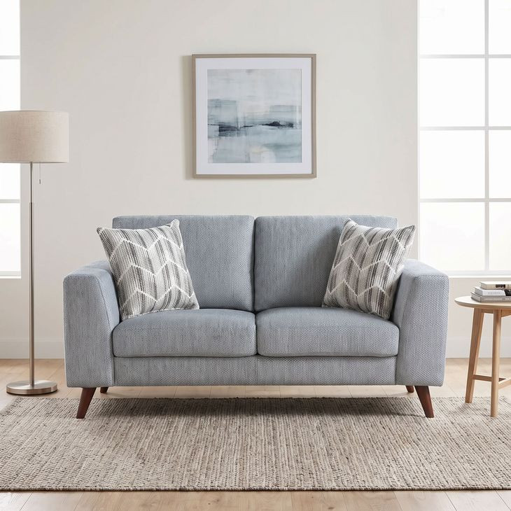 Broadway Blue Gray Loveseat