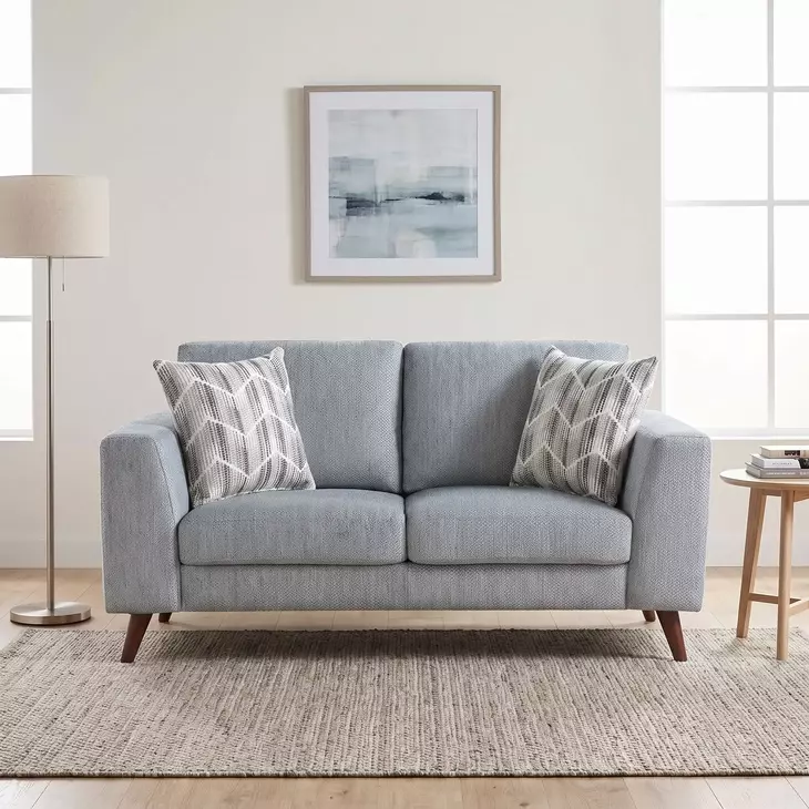 Broadway Blue Gray 64" Loveseat